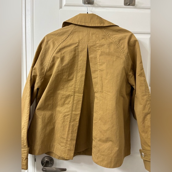 Madewell double breasted cropped trench coat - Picture 6 of 9